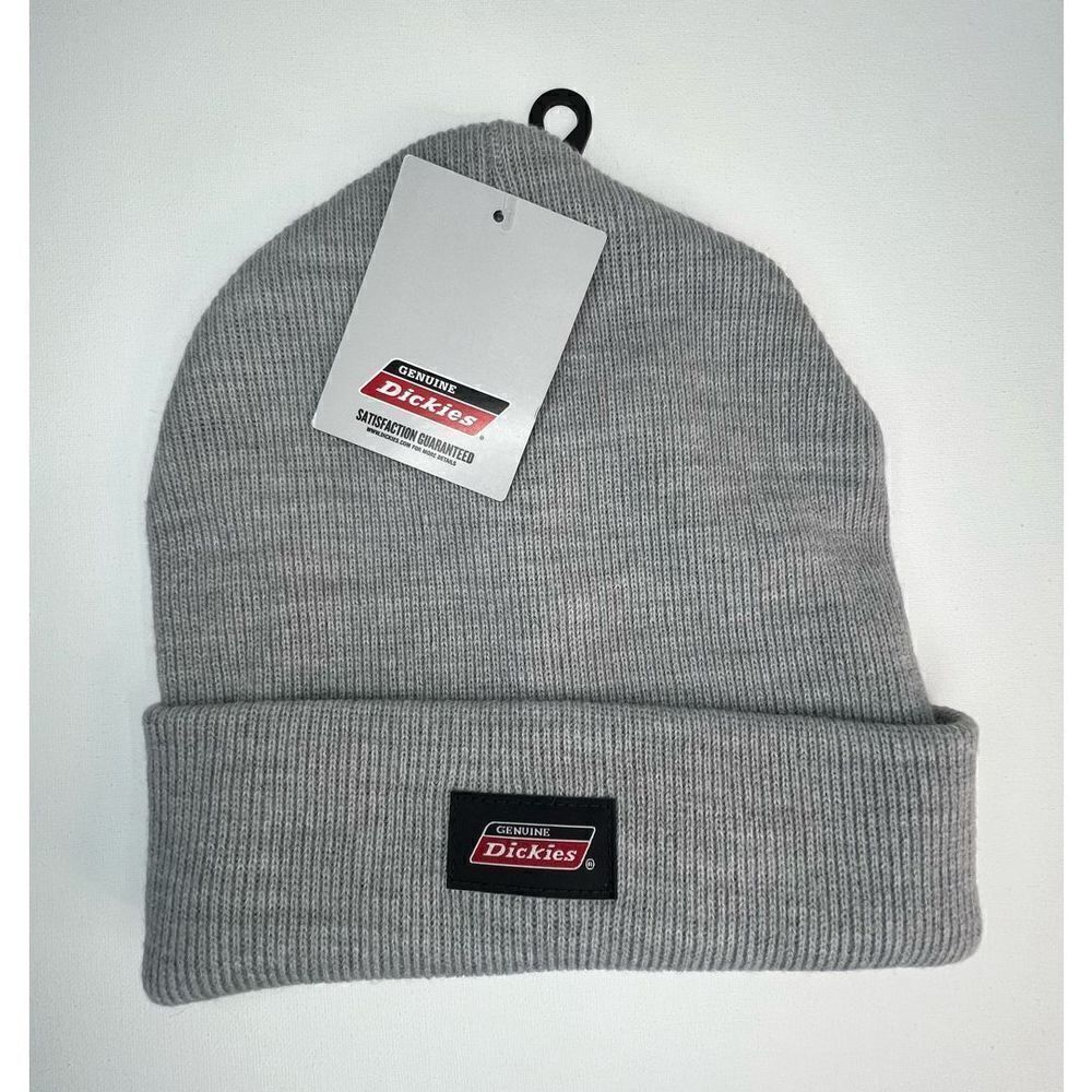 NWT Dickies Basic Grey Beanie Style Hat With Warm Felt Lined Inside